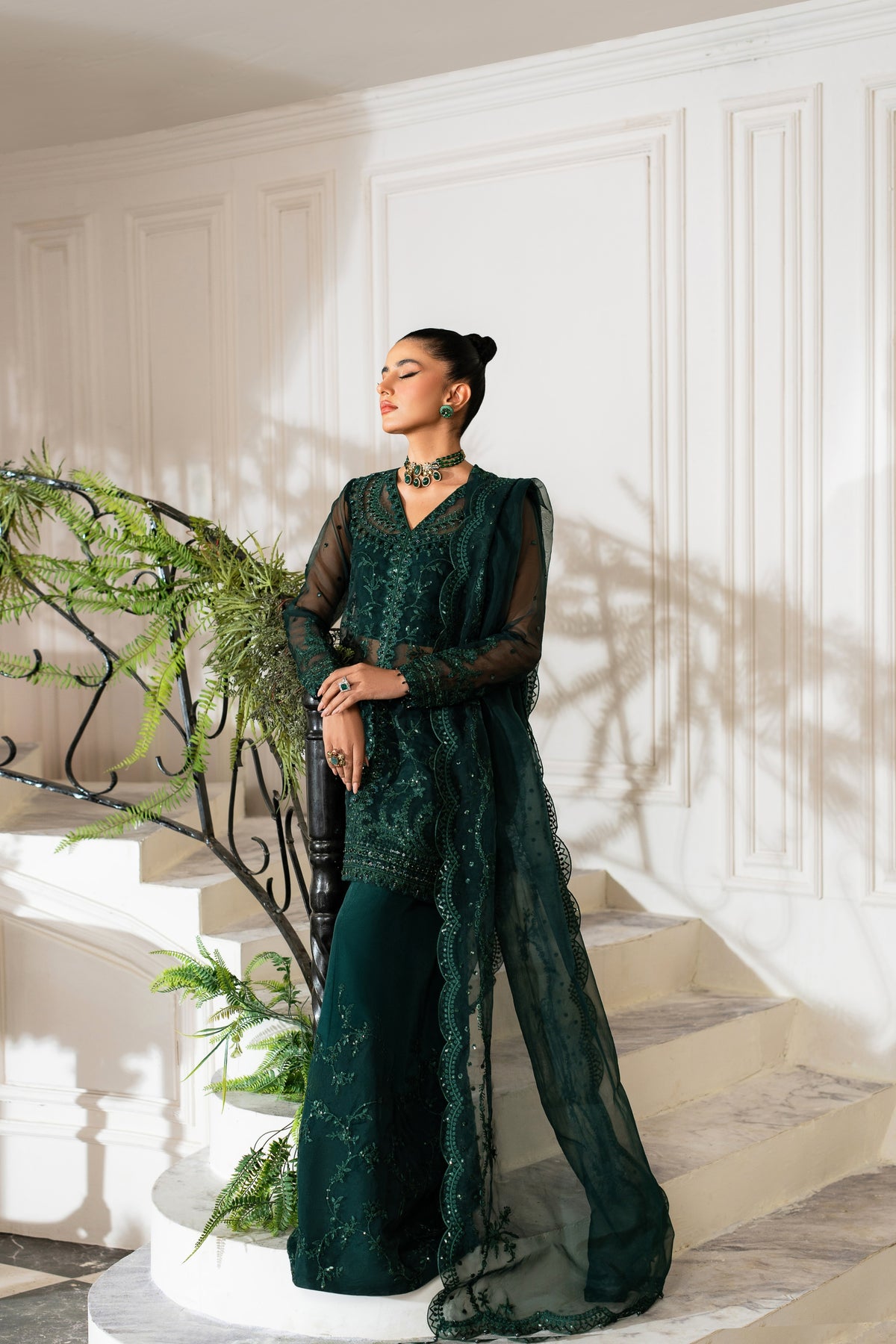 Azzal | Unveils Exquisite Embroidered Chiffon Luxury Dresses