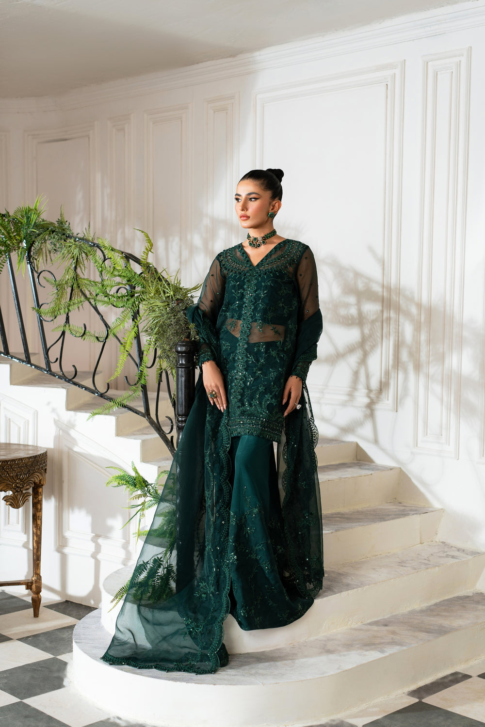 Azzal | Unveils Exquisite Embroidered Chiffon Luxury Dresses