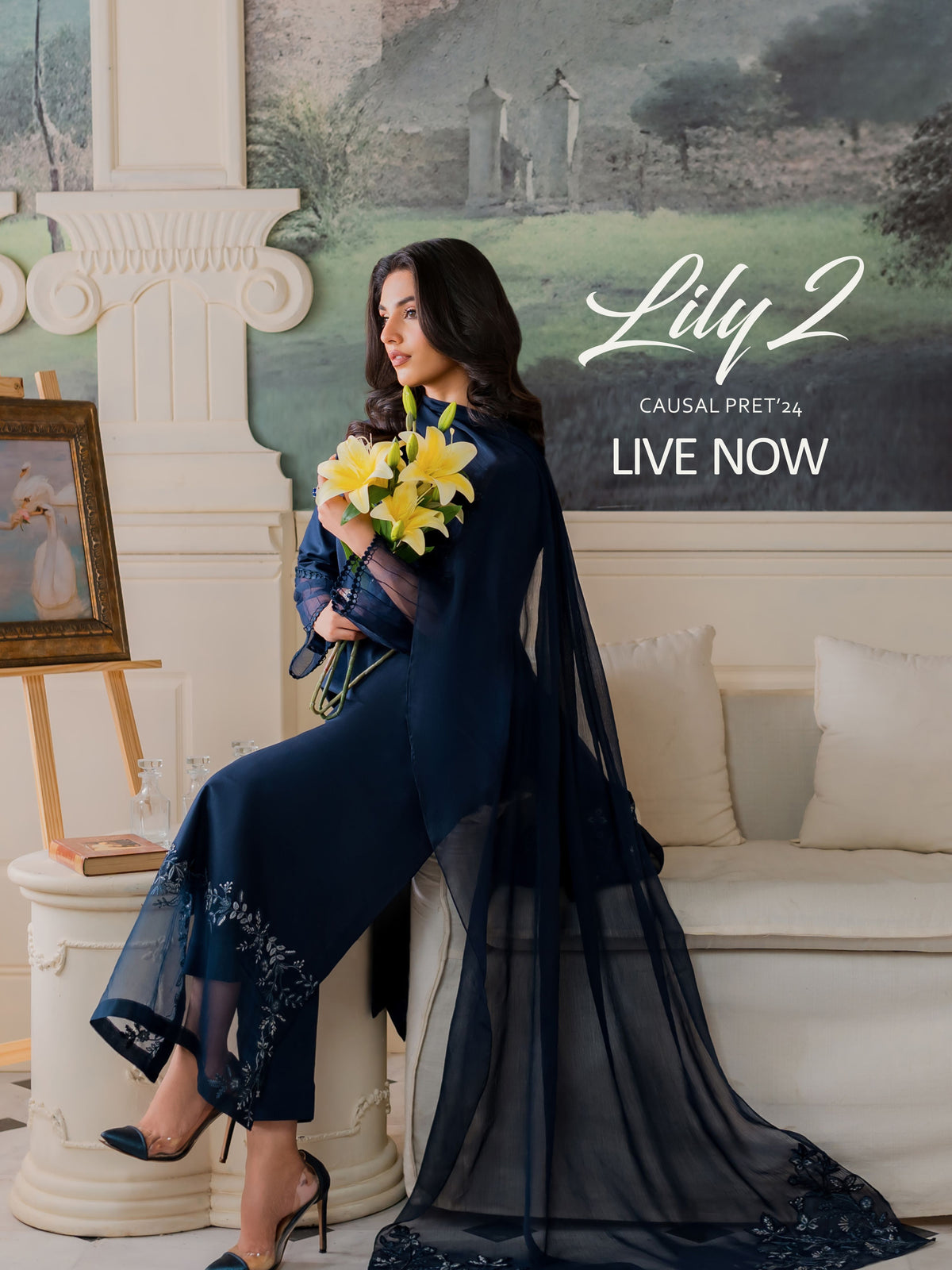 Azzal | Unveils Exquisite Embroidered Chiffon Luxury Dresses