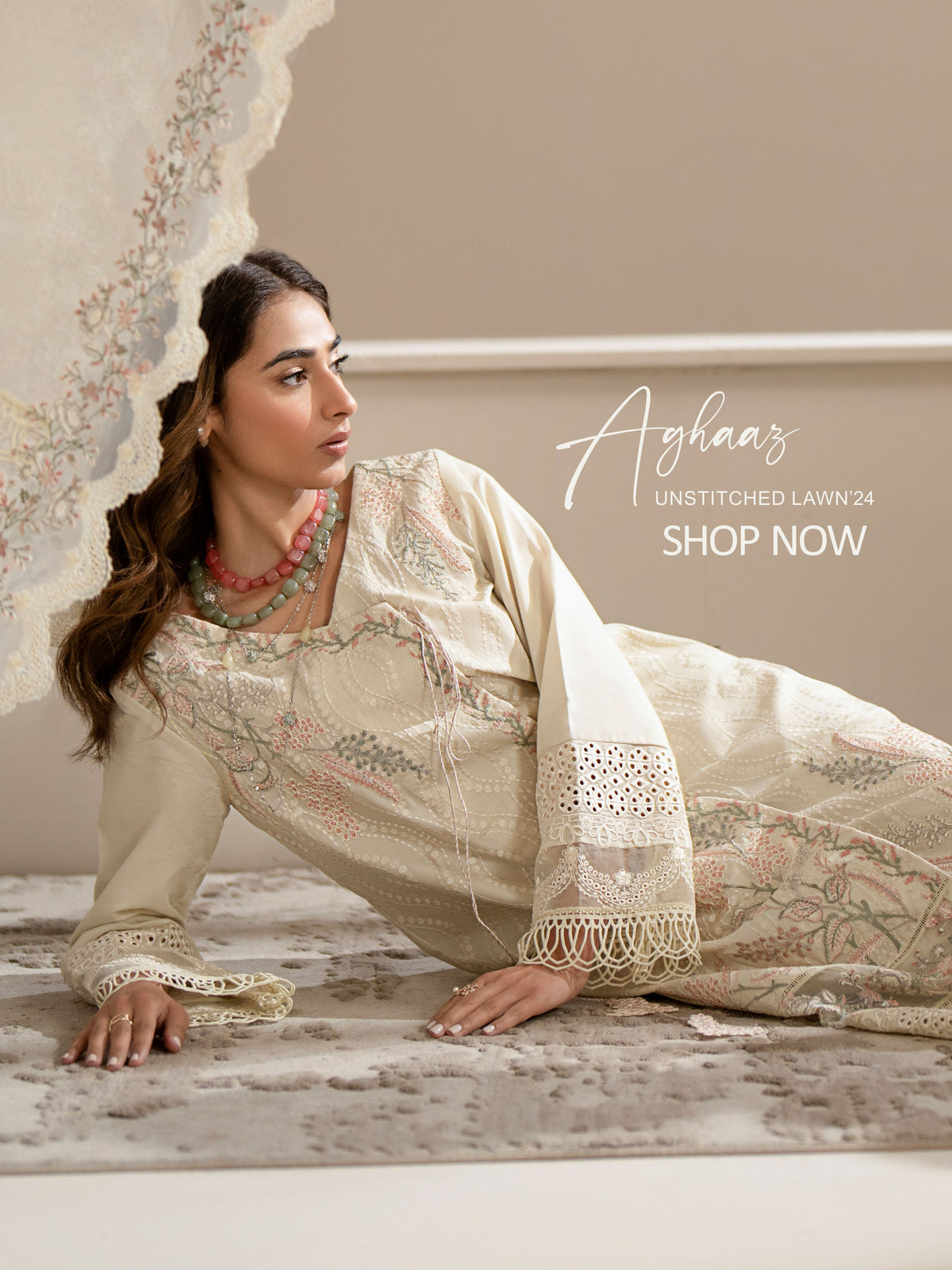 Azzal | Unveils Exquisite Embroidered Chiffon Luxury Dresses